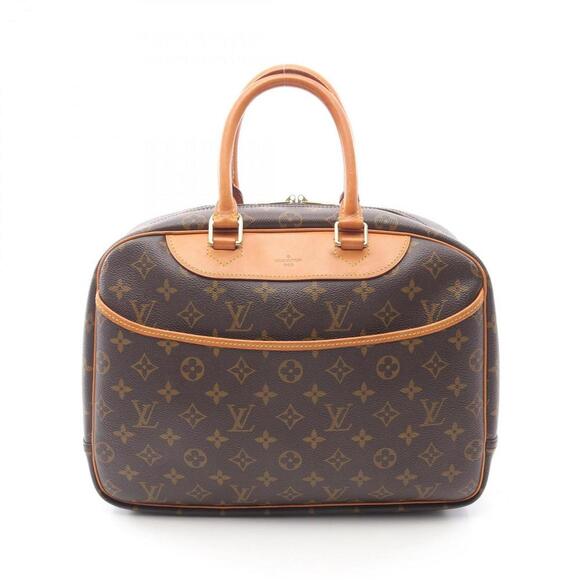 LOUIS VUITTON Brown Monogram Leather Deauville Bag - Picture 1 of 11